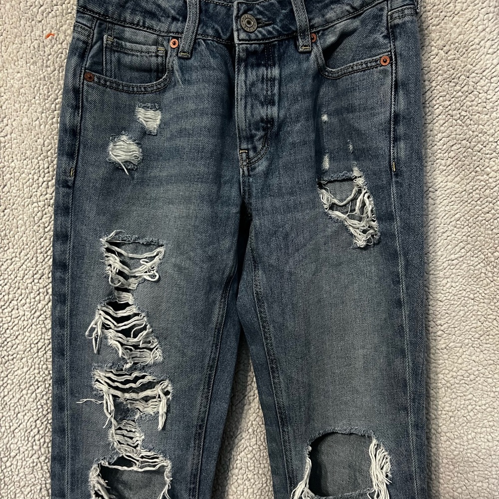 American Eagle distressed jeans, size 0